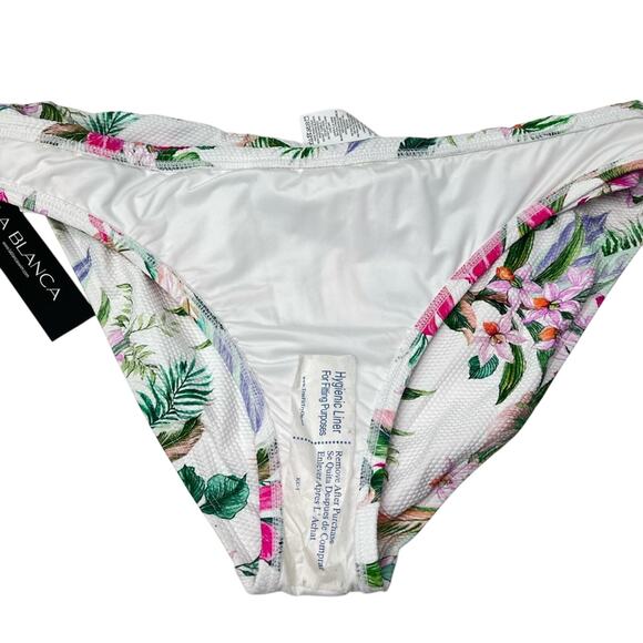 New La Blanca Mystic Palms Floral Print Hipster Bikini Bottoms - Picture 3 of 8